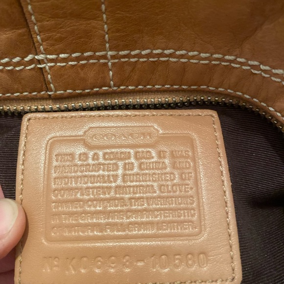 Light Tan Coach Handbag - Picture 5 of 8